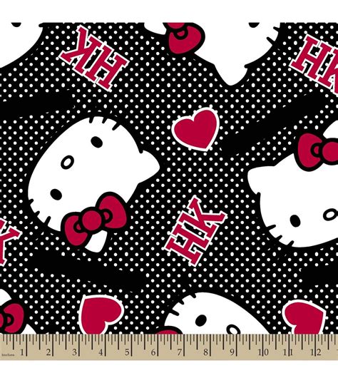 hello kitty metallic fabric|hello kitty fabric joann's.